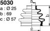 DEPA 5030 Bellow Set, drive shaft